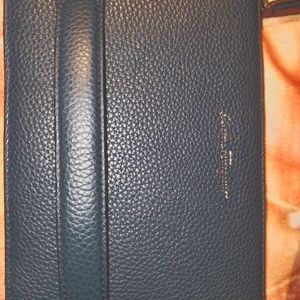 Navy Blue Ferragamo Clutch